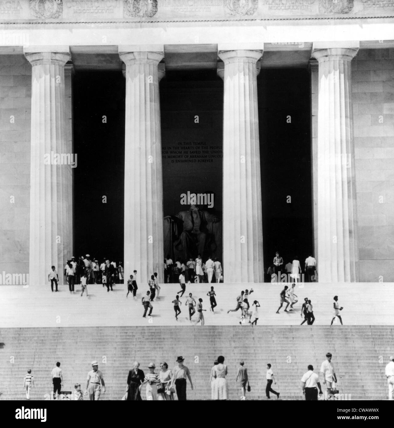 Il Lincoln Memorial, Washington, D.C., 1970s.. La cortesia: CSU Archivi / Everett Collection Foto Stock