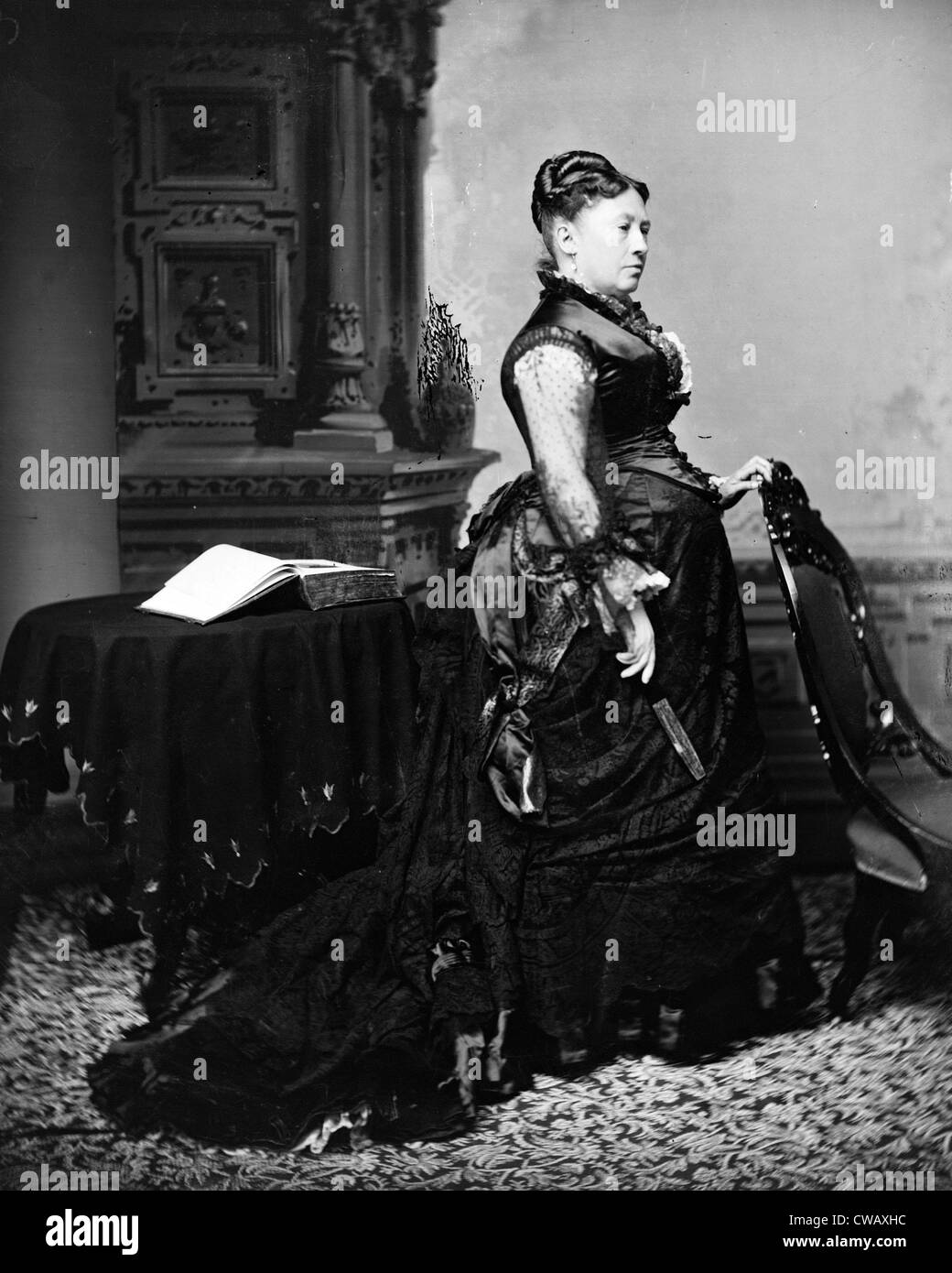 La First Lady Julia Dent Grant, moglie del Presidente americano Concedere, ca. 1865-1880. Foto Stock