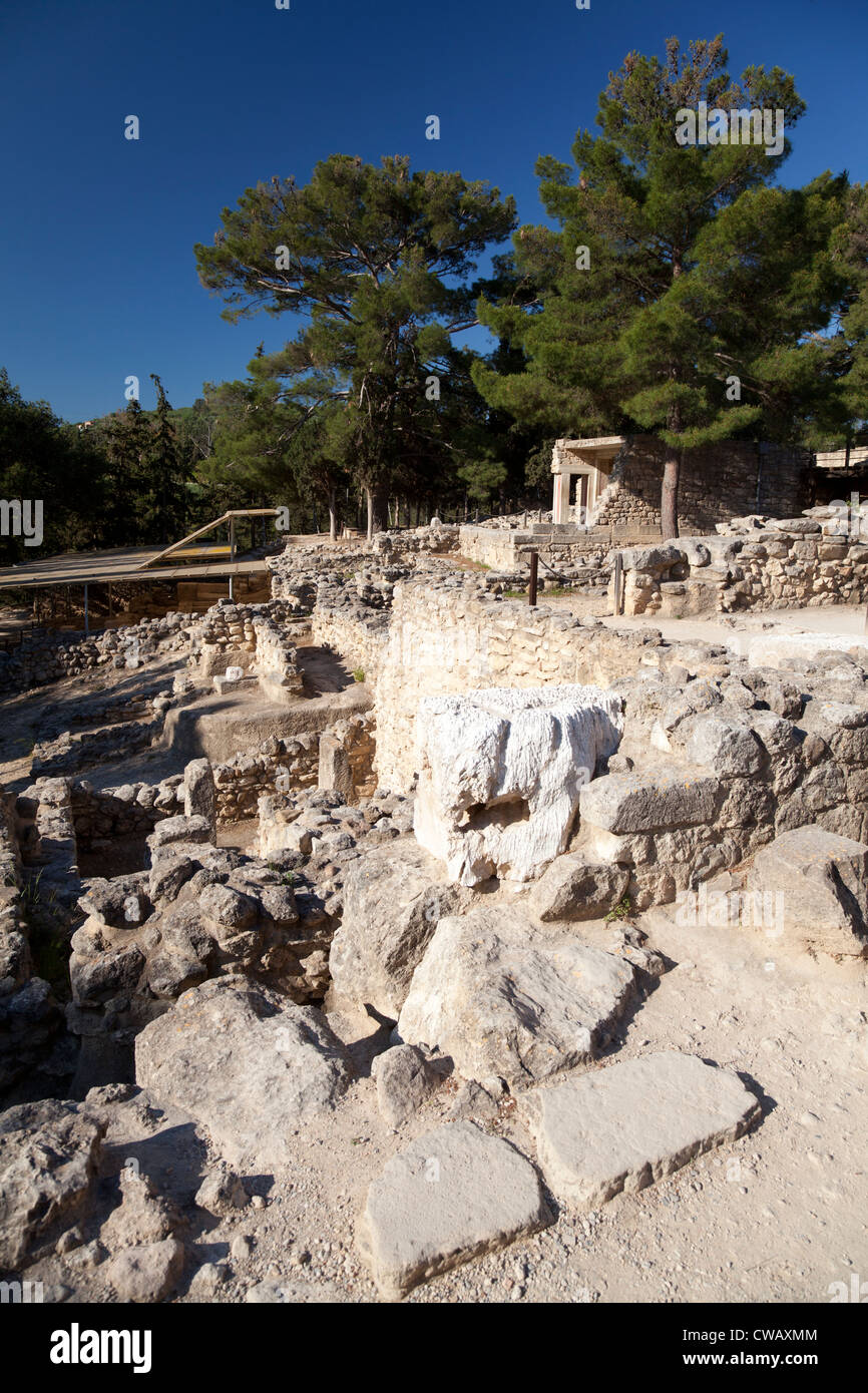 Rovine di Cnosso a Creta, Grecia Foto Stock