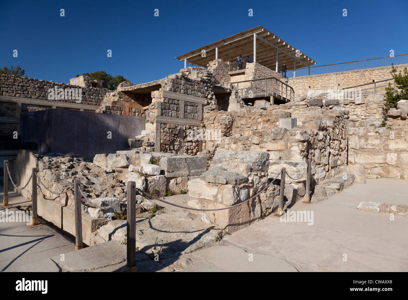 Rovine di Cnosso a Creta, Grecia Foto Stock