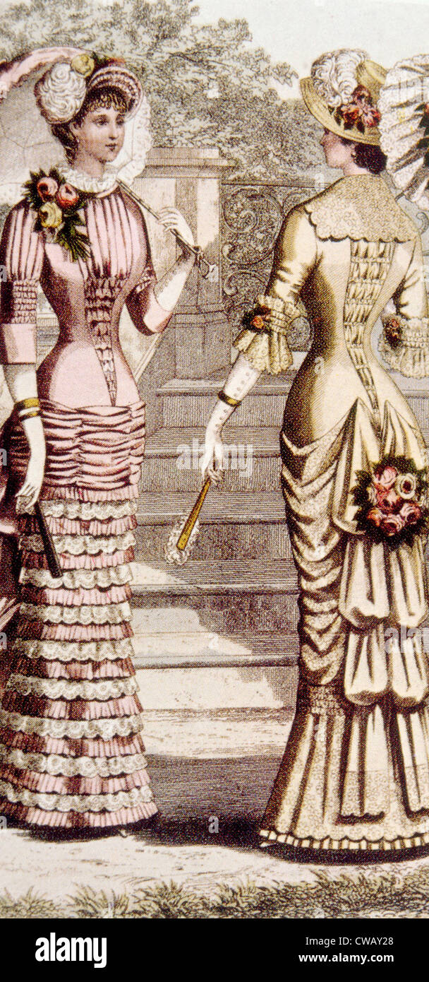 Le donne della moda, circa 1880. Foto: courtesy Everett Collection Foto Stock