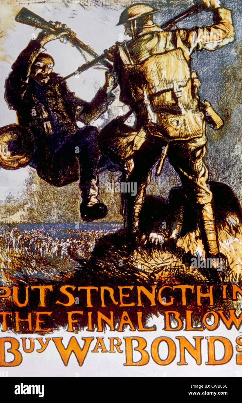 La guerra mondiale I britannici legami di guerra poster da Frank Brangwyn, ca. 1918 Foto Stock