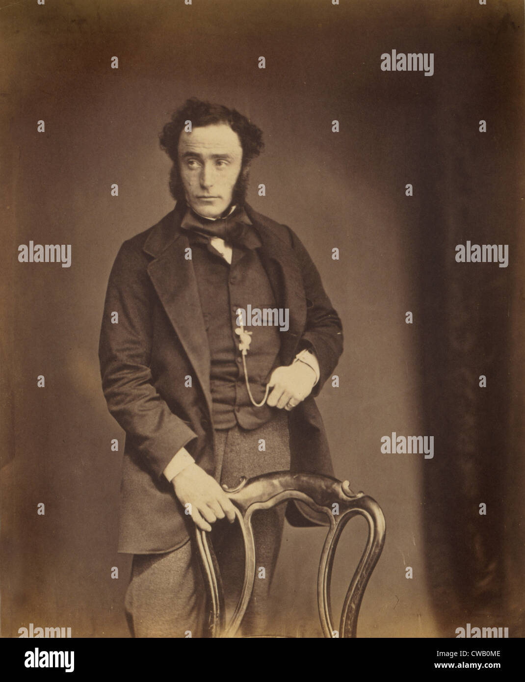 Il tenente colonnello Clarke Kennedy, del XVIII Royal Irish Regiment del piede, fotografia di Roger Fenton, 1855. Foto Stock