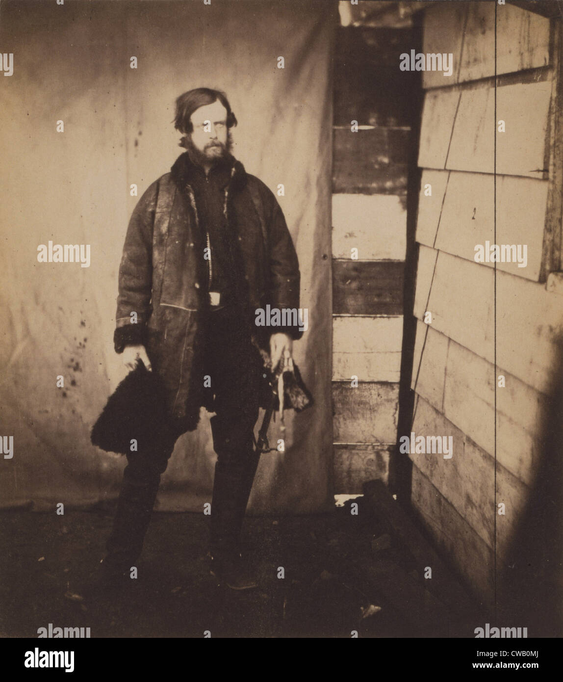Capitano Signore Balgonie, granatiere Gaurds, fotografia di Roger Fenton, 1855. Foto Stock