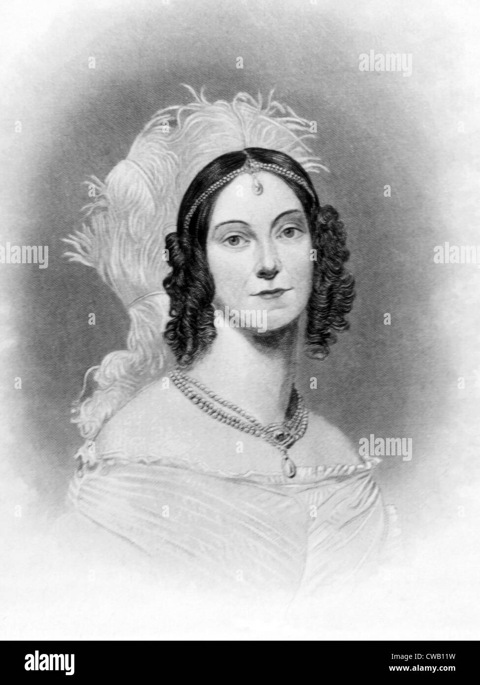 Angelica Van Buren (1816-1877), figlia-in-legge del presidente Martin Van Buren, Lady del presidente della casa (1837-1841) Foto Stock