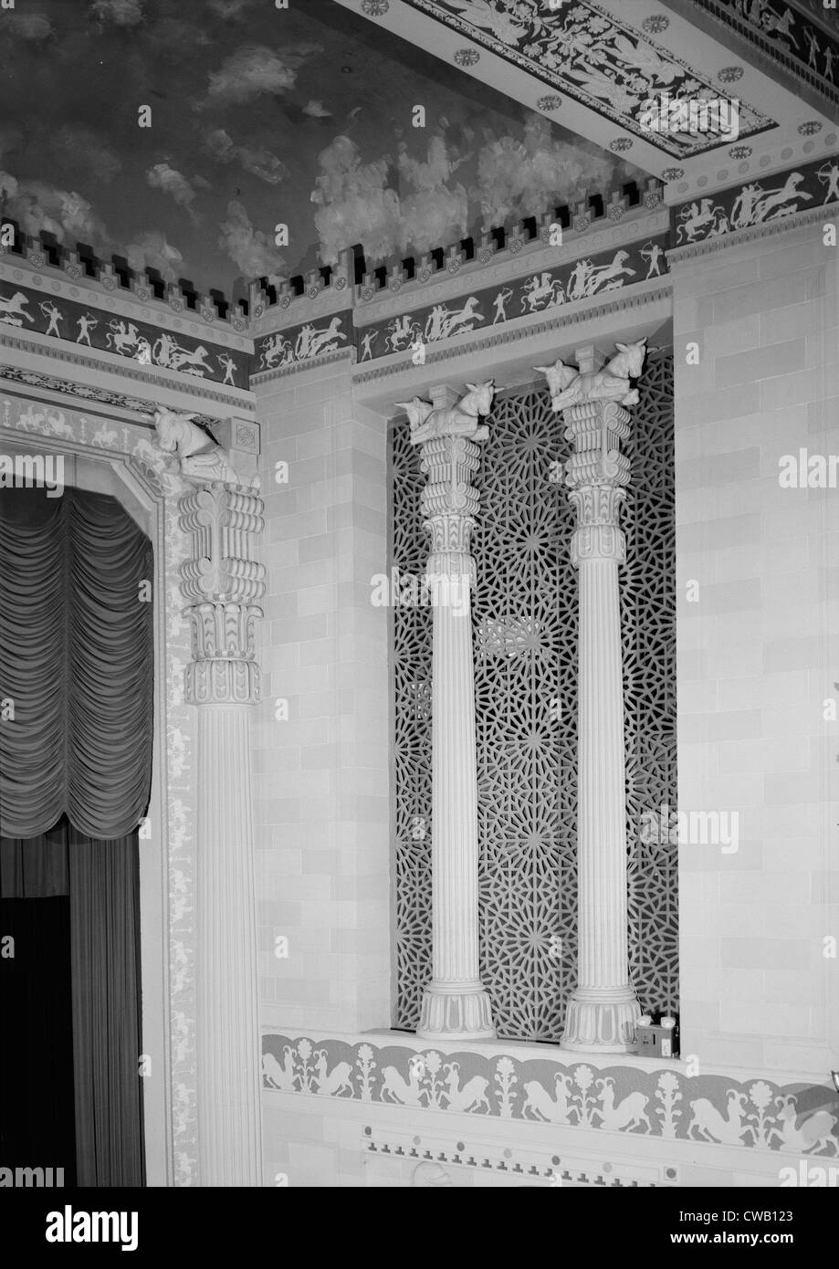Cinema Teatro Missouri Edificio, interno, costruito nel 1927, 713-715 Edmond Street, San Giuseppe, Missouri, circa Foto Stock