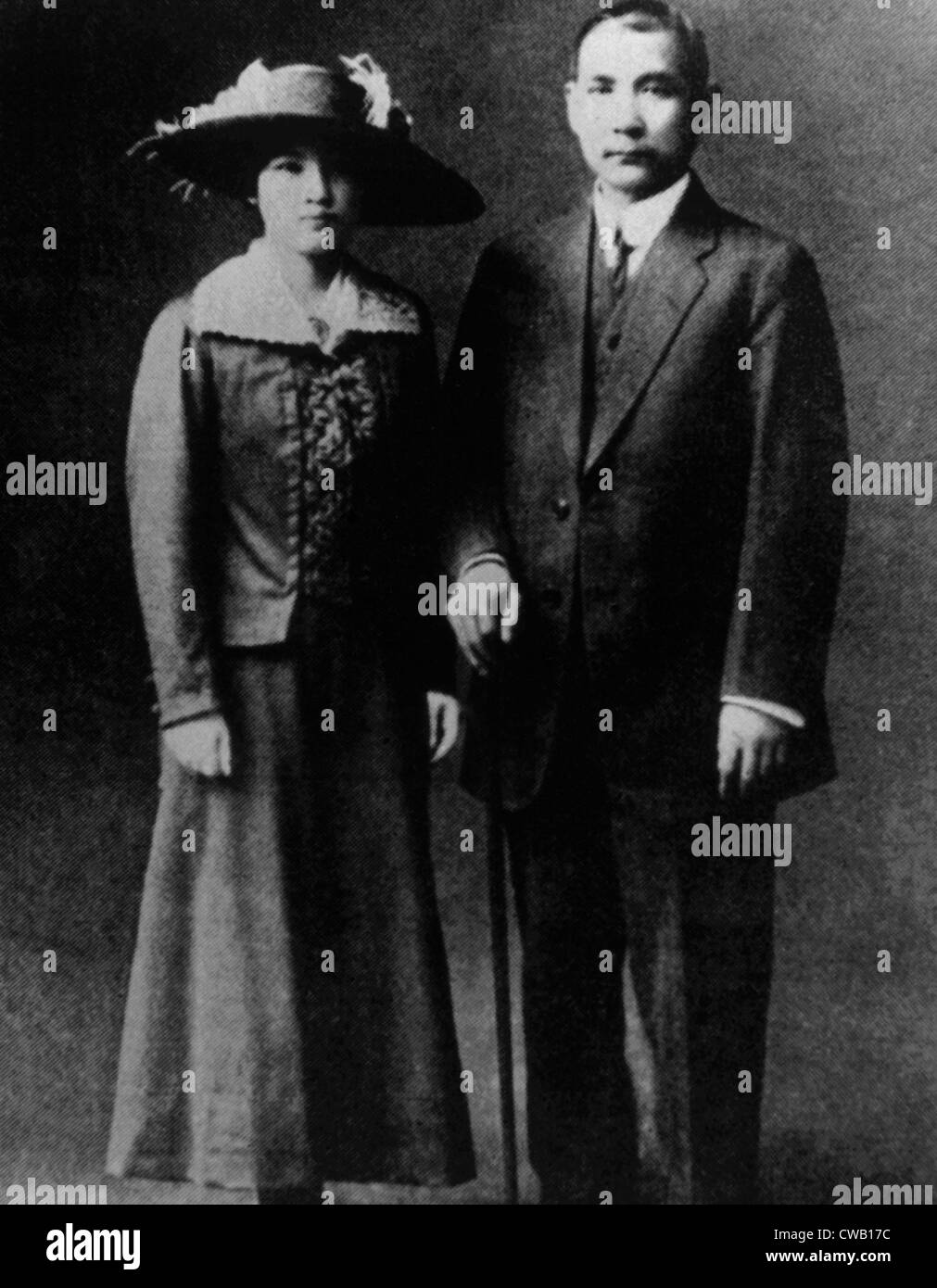 Chiang Kai-shek (1887-1975) con la moglie Soong mai-ling, ca. 1927 Foto Stock