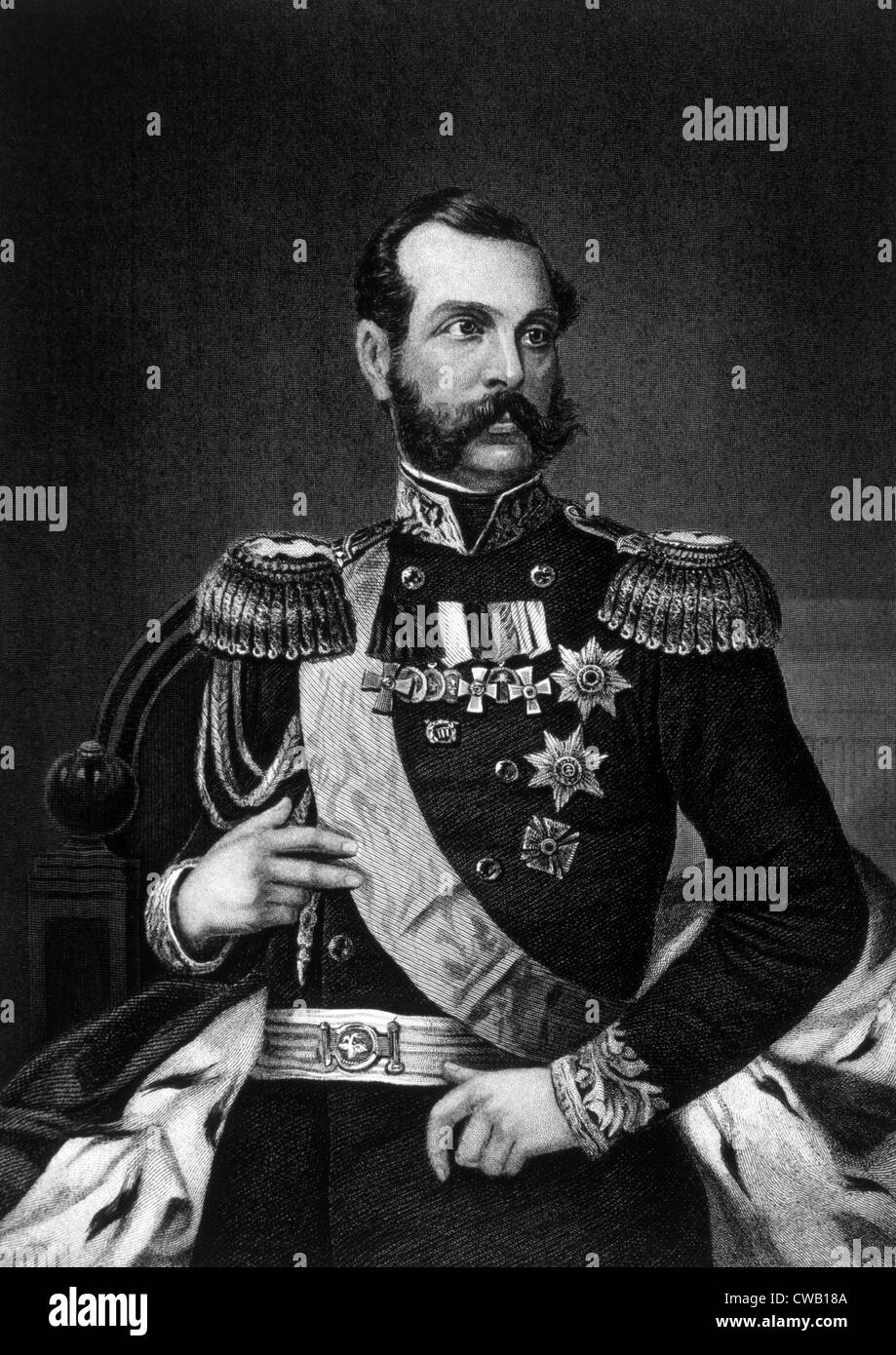 Lo Zar Alessandro II (1818-1881), lo Zar di Russia (1855-1881) Foto Stock