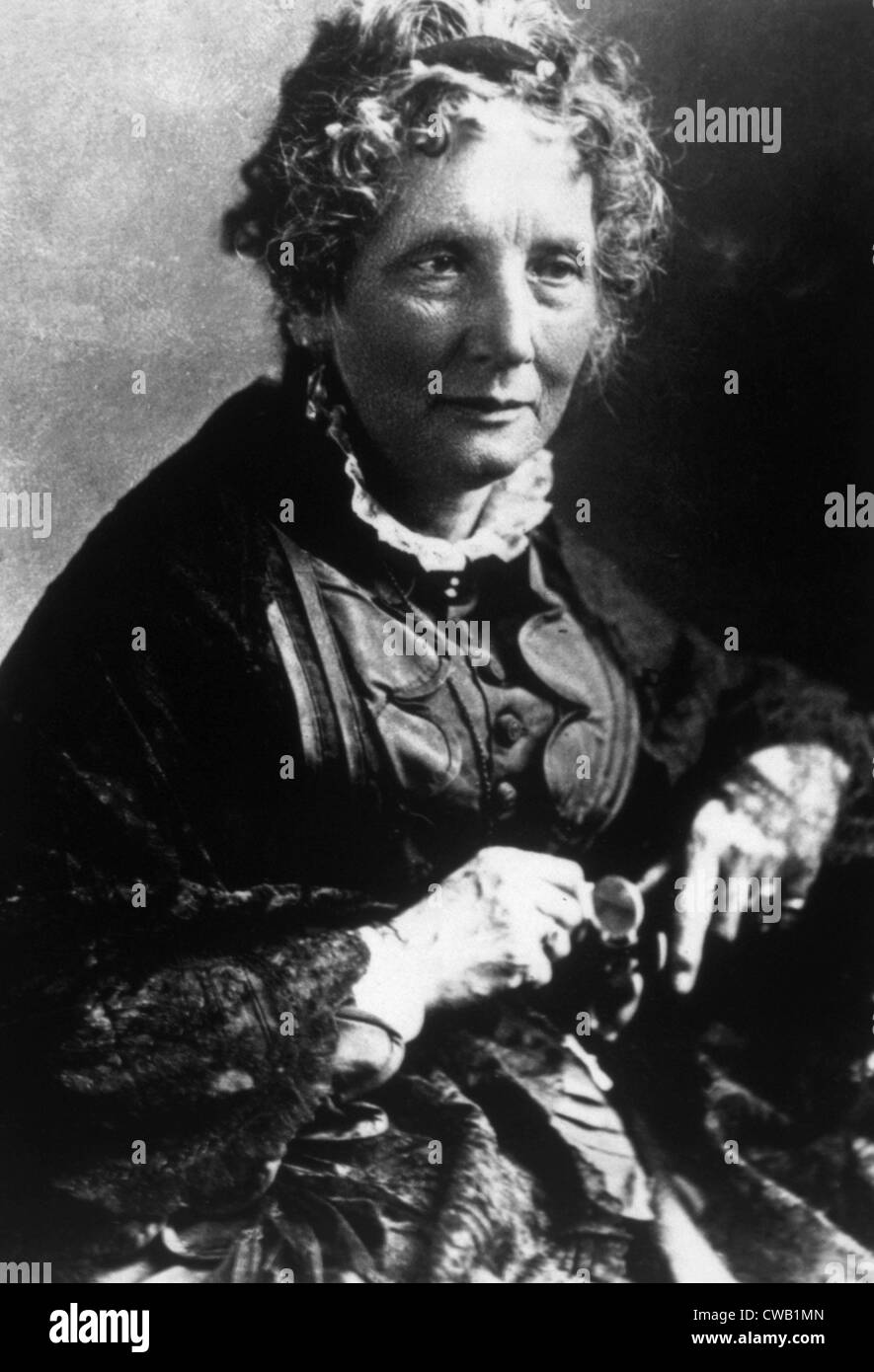 Harriet Beecher Stowe (1811-1896), autore di "Capanna dello zio Tom' Foto Stock