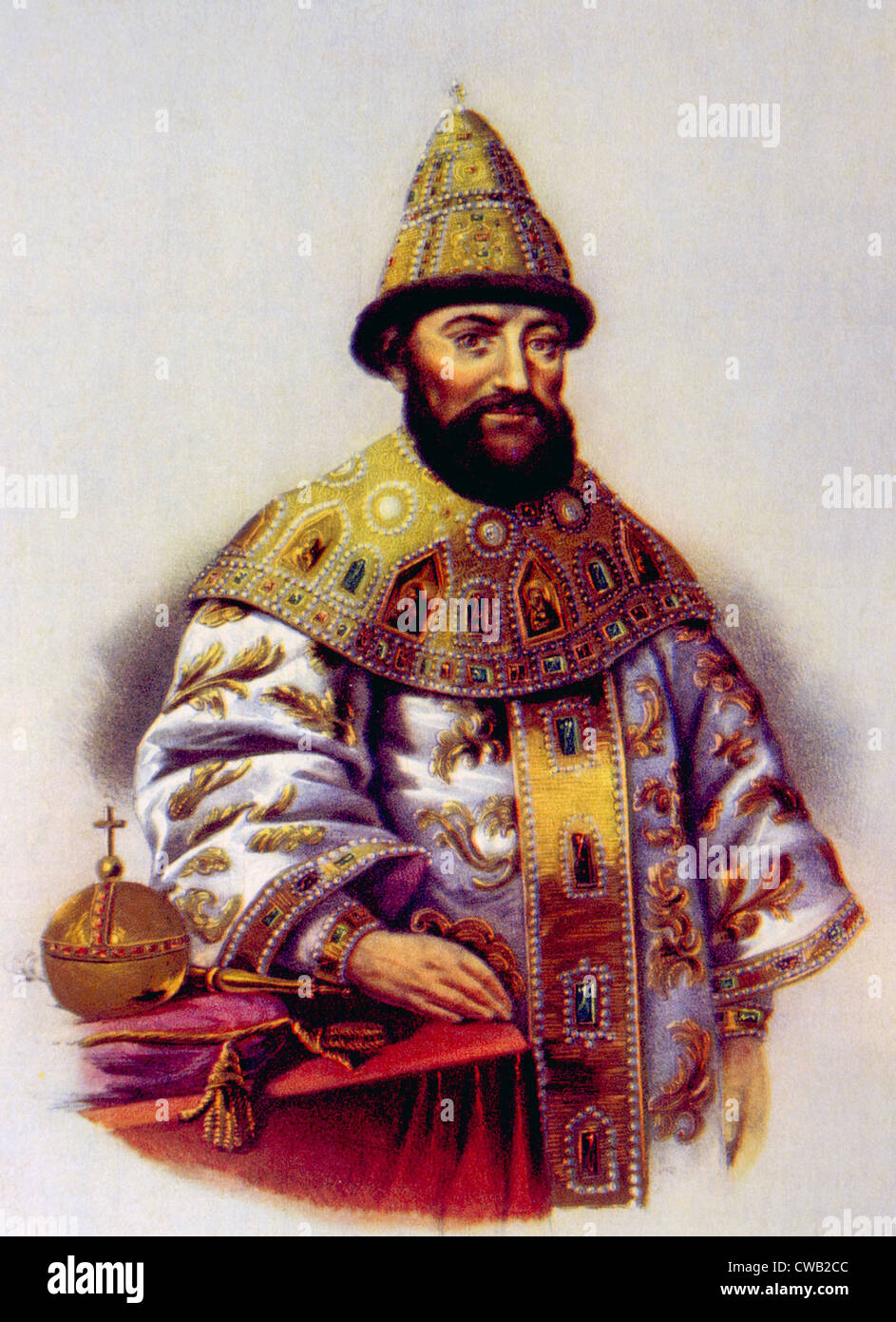 Michael Romanov, (aka Michael mi), (1596-1645), lo Zar di Russia 1613-1645. Foto Stock
