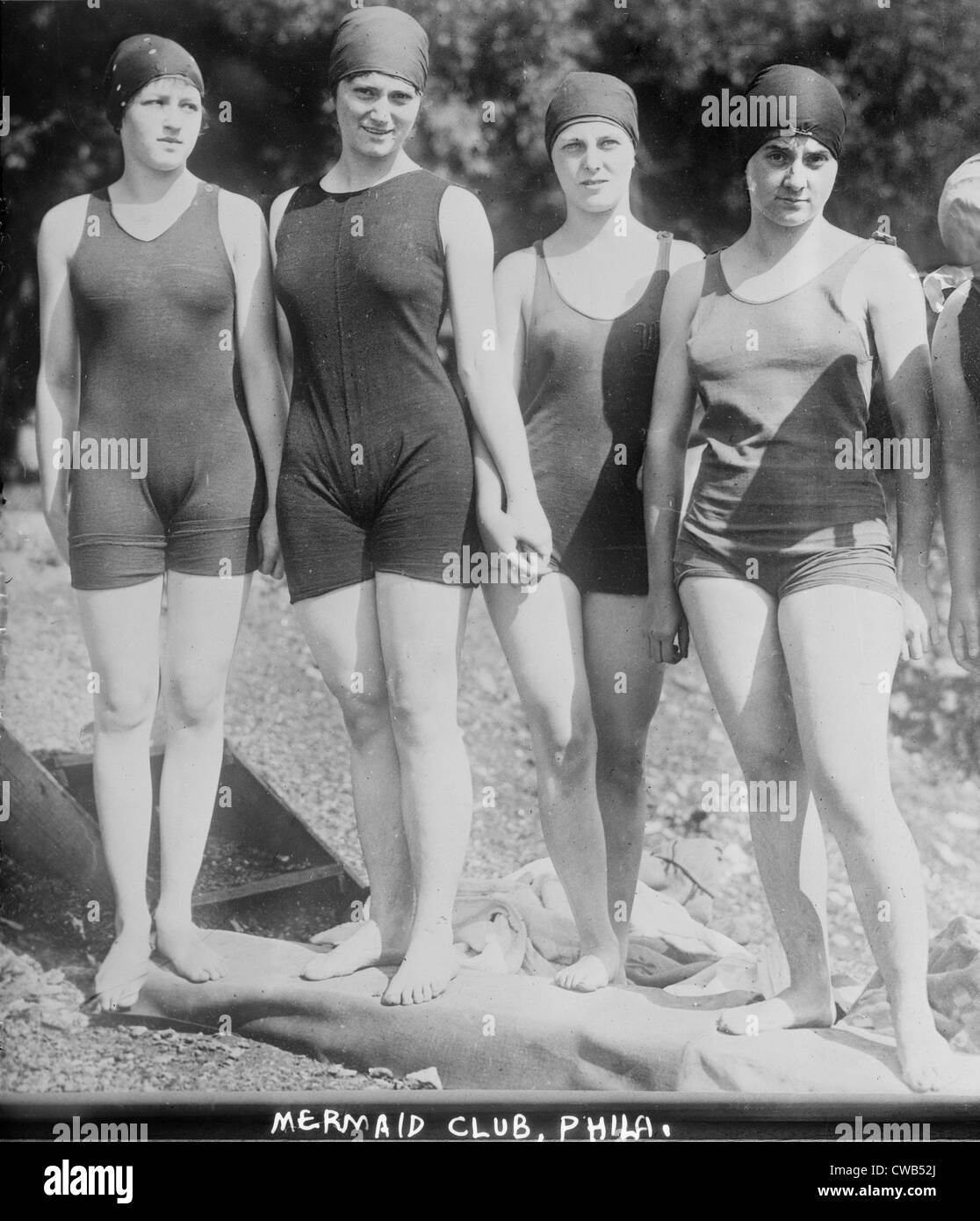 Bellezze di balneazione, il Philadelphia Sirena Club, Pennsylvania, fotografia circa 1910s-1920s. Foto Stock