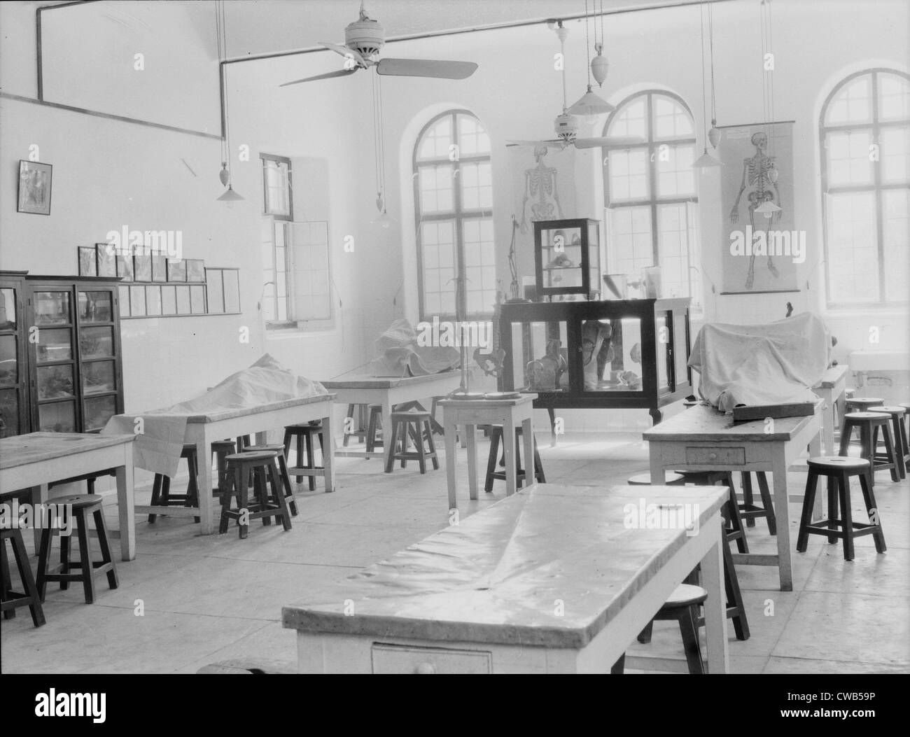 Medical College di Baghdad e la costruzione di strade, classe medica, Iraq, fotografia 26 Settembre - Ottobre 12, 1932. Foto Stock