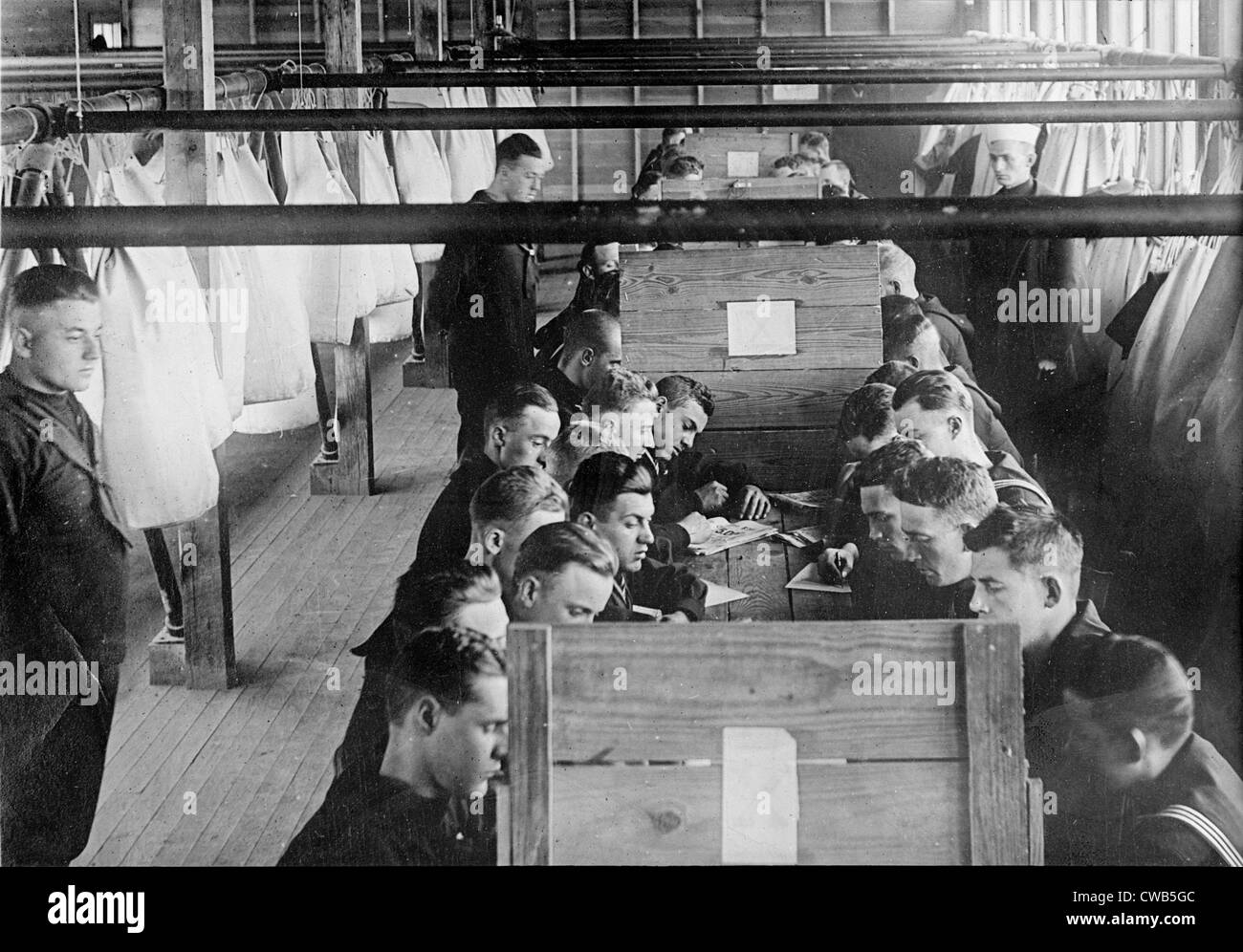 Great Lakes Naval Training stazione radio di classe, circa 1909-1920 Foto Stock
