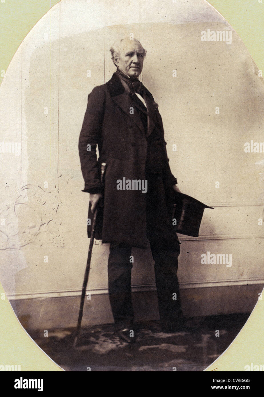 Sam Houston, Senatore democratico dal Texas. metà piastra daguerreotype, oro tonica, ca. 1848 Foto Stock