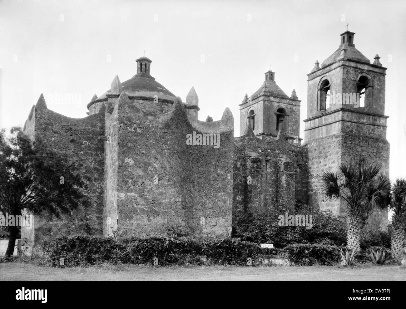 Misión Nuestra Señora de la Purísima Concepción de Acuña, San Antonio, Texas. 1936 Foto Stock