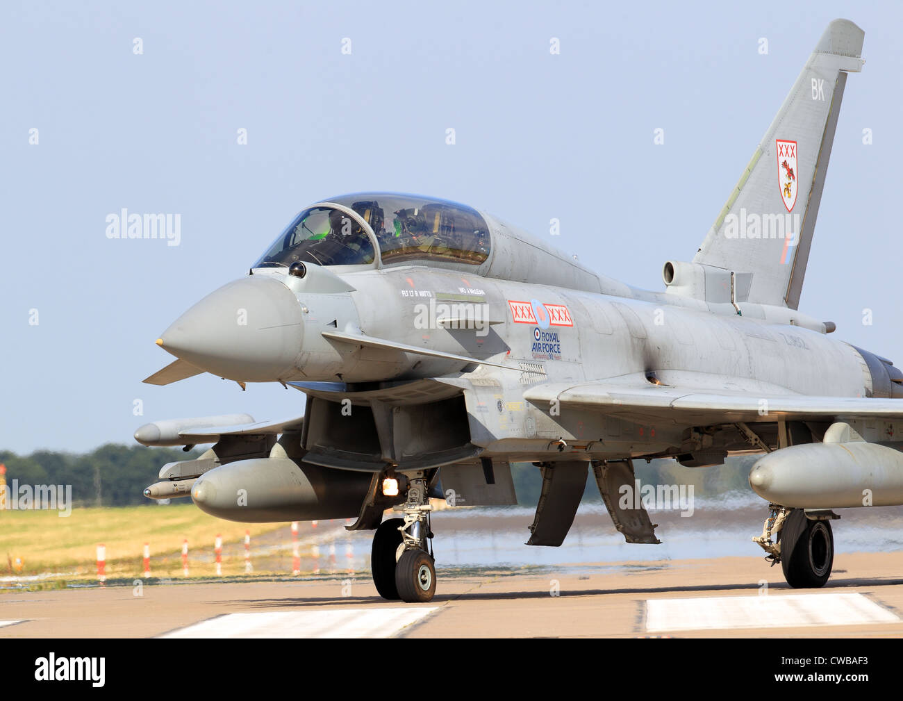 Eurofighter Typhoon FGR4 29 (R) Sqn a RAF Coningsby Foto Stock