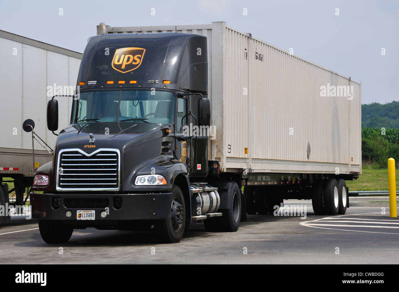 Camion dell'UPS, Stati Uniti d'America Foto Stock