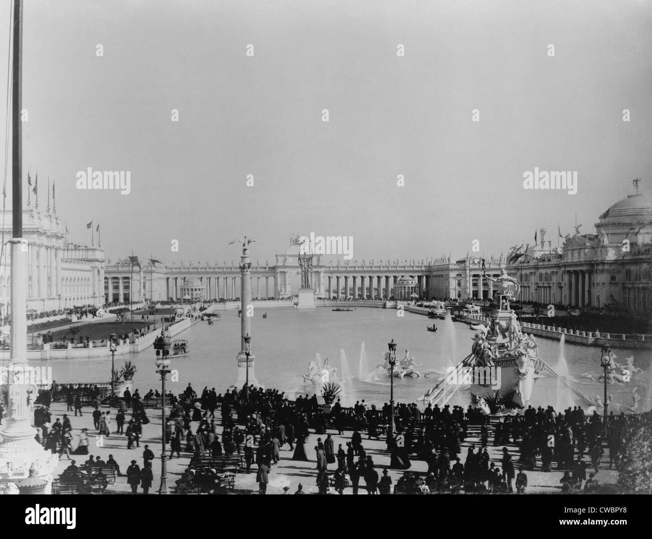 WORLD'S Columbian Exposition, Chicago 1893. Gli architetti di Daniel Burnham e Federico legge Olmsted, utilizzato Beaux Arts classica Foto Stock
