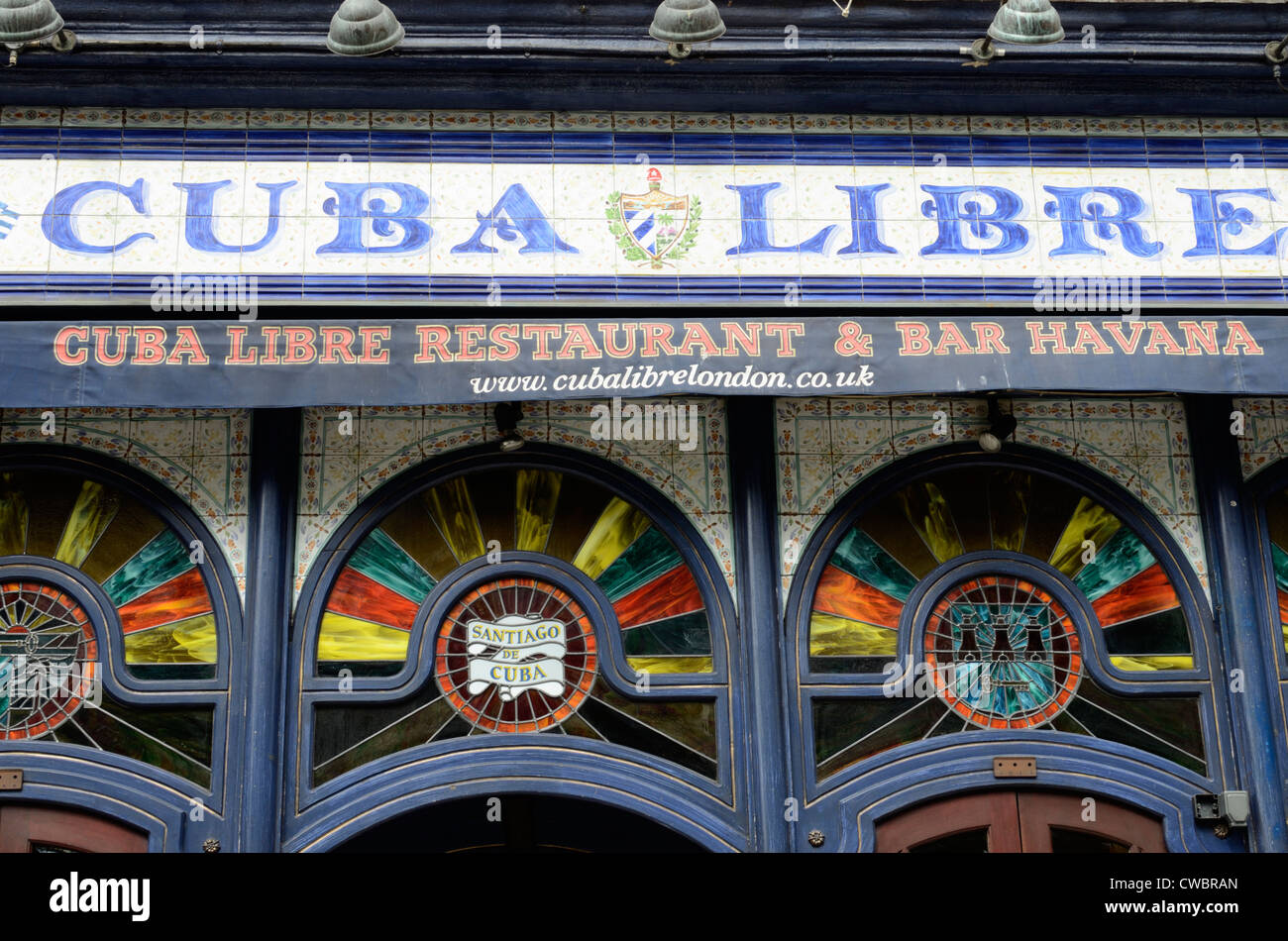 Cuba Libra Ristorante e bar in Upper Street, Islington, London, Regno Unito Foto Stock