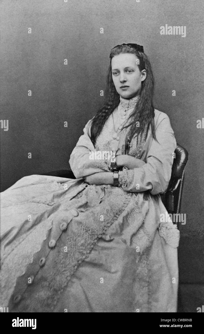 Alexandra, la Principessa di Galles (1844-1925), nel 1867. È stata sposata per il futuro Edoardo VII re di Gran Bretagna, ca. 1863. Foto Stock
