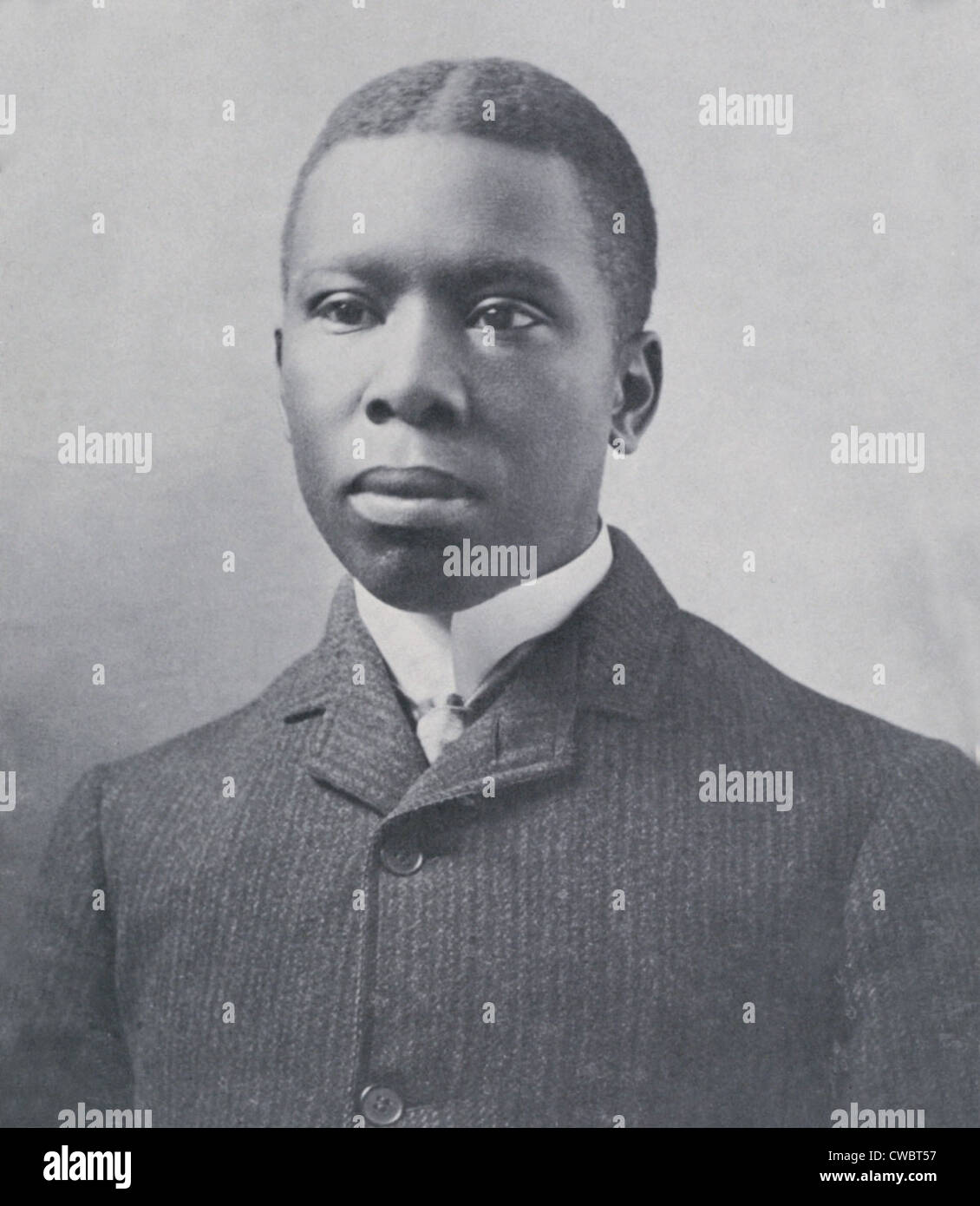 Il poeta Paul Dunbar (1872-1906), usato americano africano in dialetto il suo acclamato opere. Ca. 1900. Foto Stock