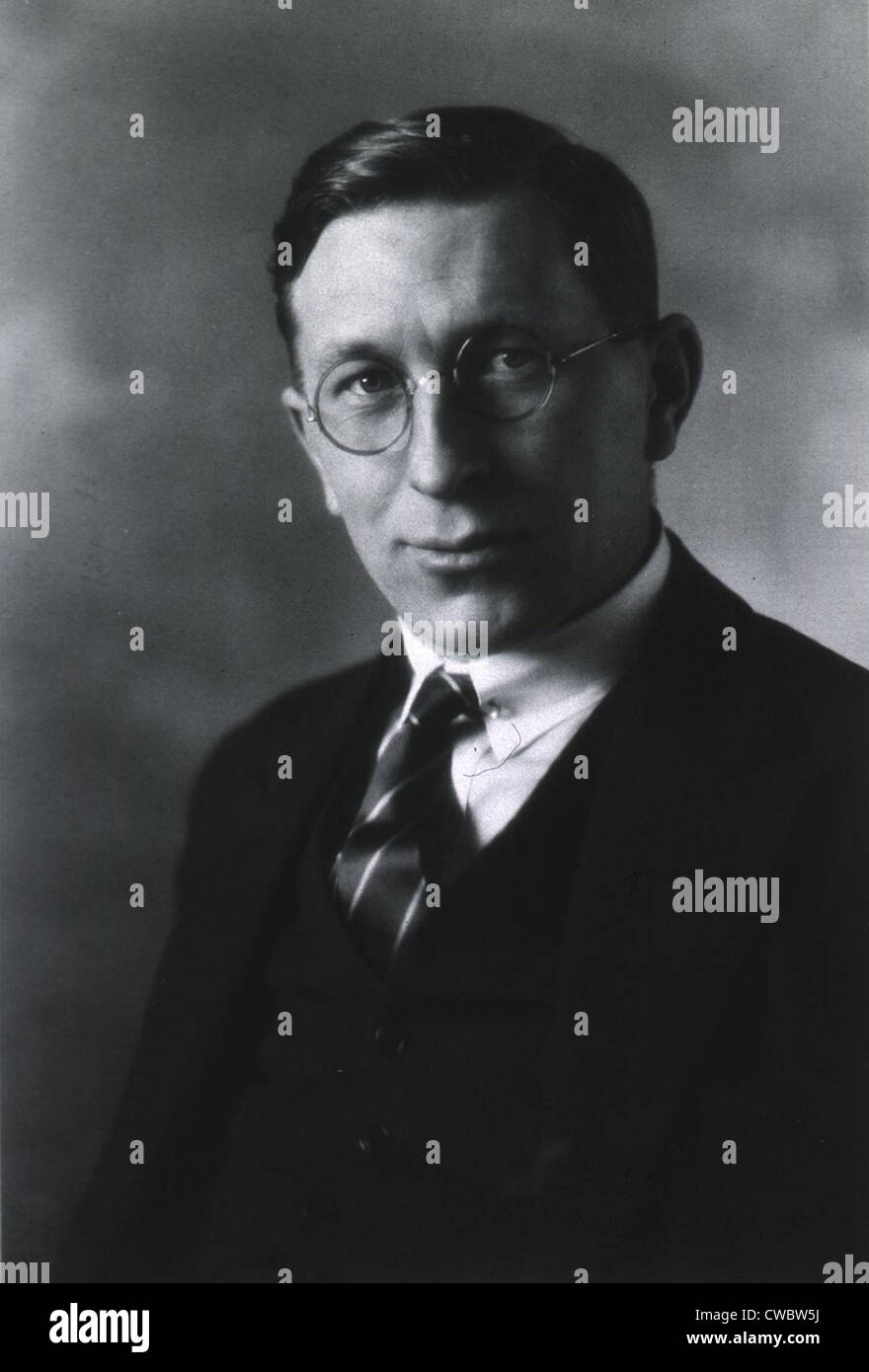 Frederick Banting (1891-1941), il medico canadese che, con Charles H. migliori, fu il primo ad estrarre (1921) l'ormone Foto Stock