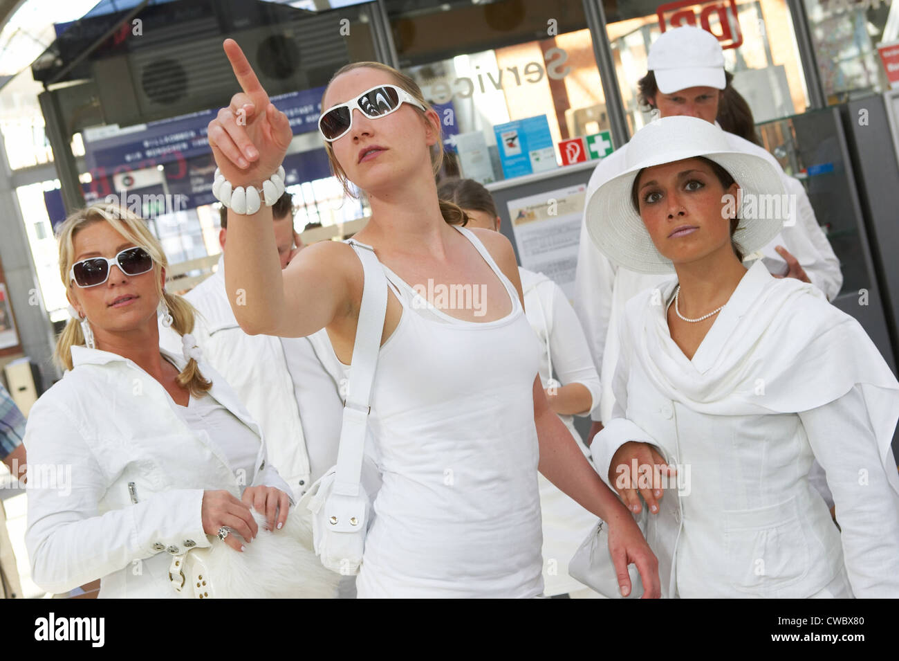 Piccolo bianco arte / Moda Foto Stock