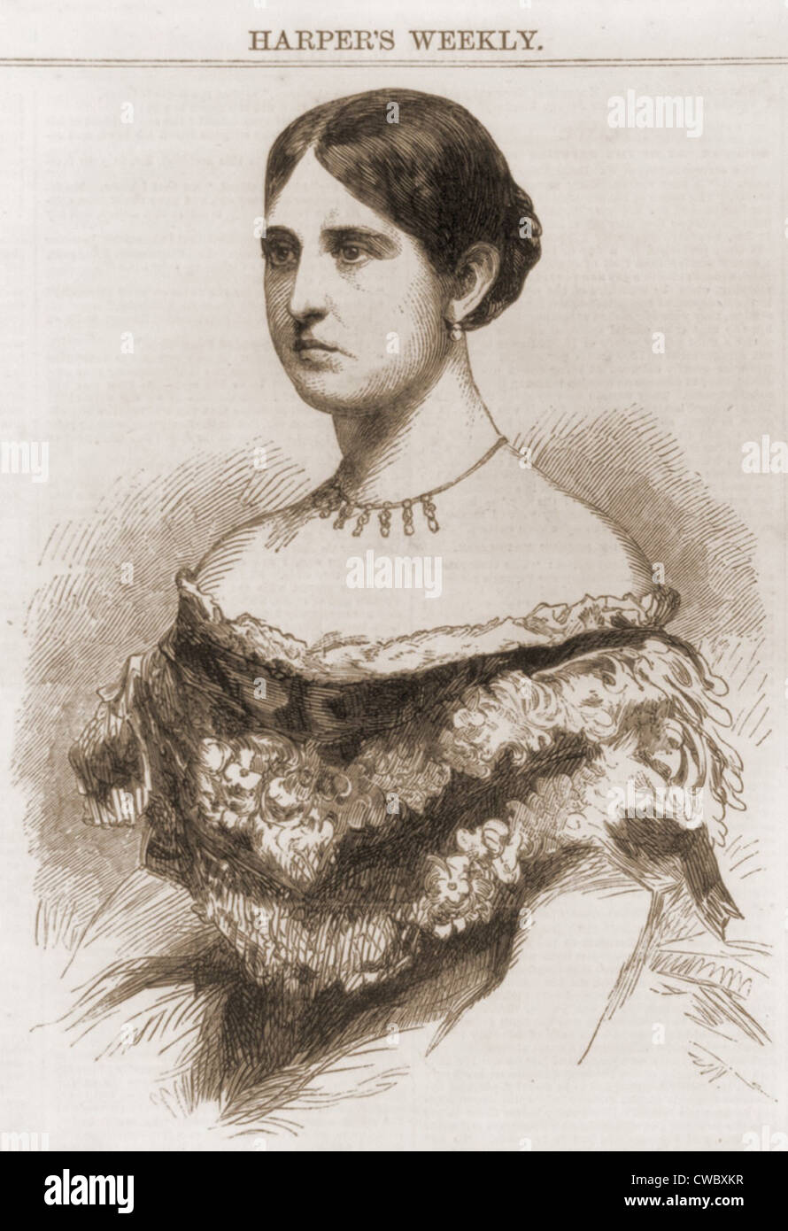 Teresa Bagioli Falcetti" (1836-1867) infedeltà con Philip Barton chiave, viene richiesto il suo onore uccisione del marito, il membro del Congresso Foto Stock