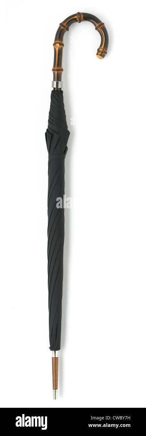 Ombrello nero Foto Stock