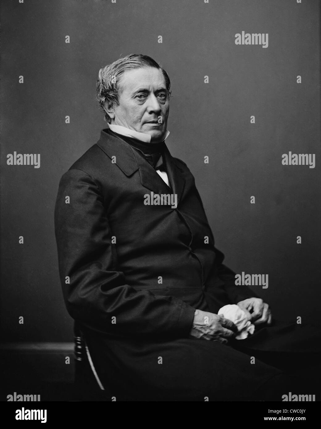 Joseph Henry (1797-1878), American scienziato fisico il cui lavoro sul relè elettromagnetico è stato la base del sistema elettrico Foto Stock