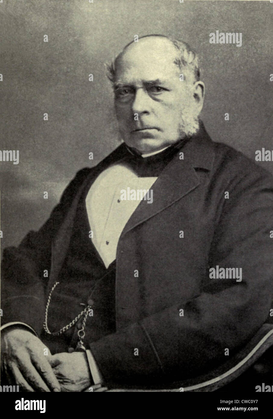 Sir Henry Bessemer (1813-1898), un ingegnere britannico e inventore, brevetta il primo poco costoso processo industriale per la Foto Stock