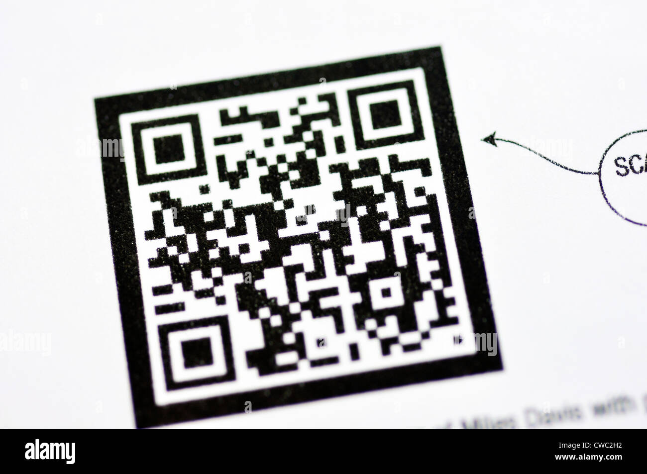 QR Quick codice di risposta Foto Stock