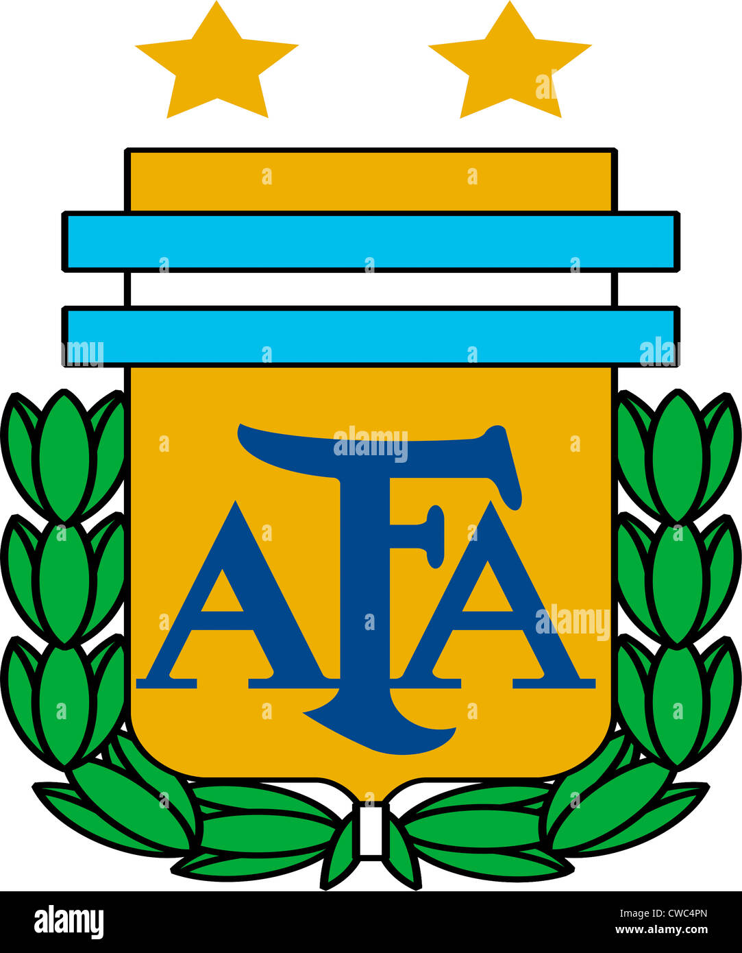 Logo della nazionale di calcio argentina team. Foto Stock