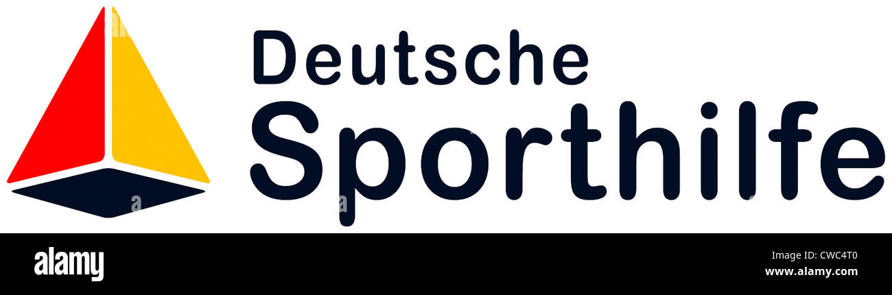 Il logo della Fondazione Deutsche Sporthilfe. Foto Stock