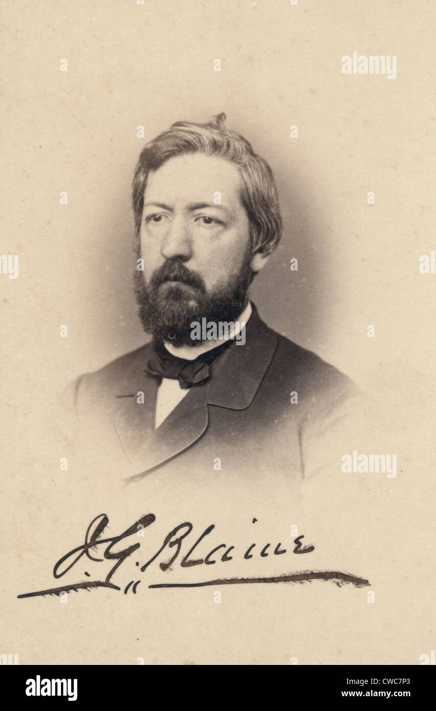 James G. Blaine 1860s Foto Stock