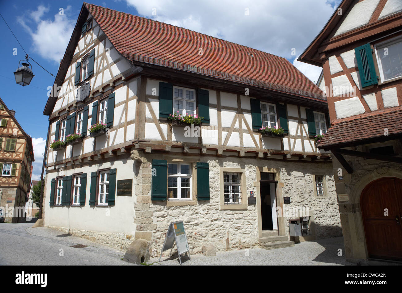 Marbach - La casa natale dello scrittore Friedrich von Schiller Foto Stock