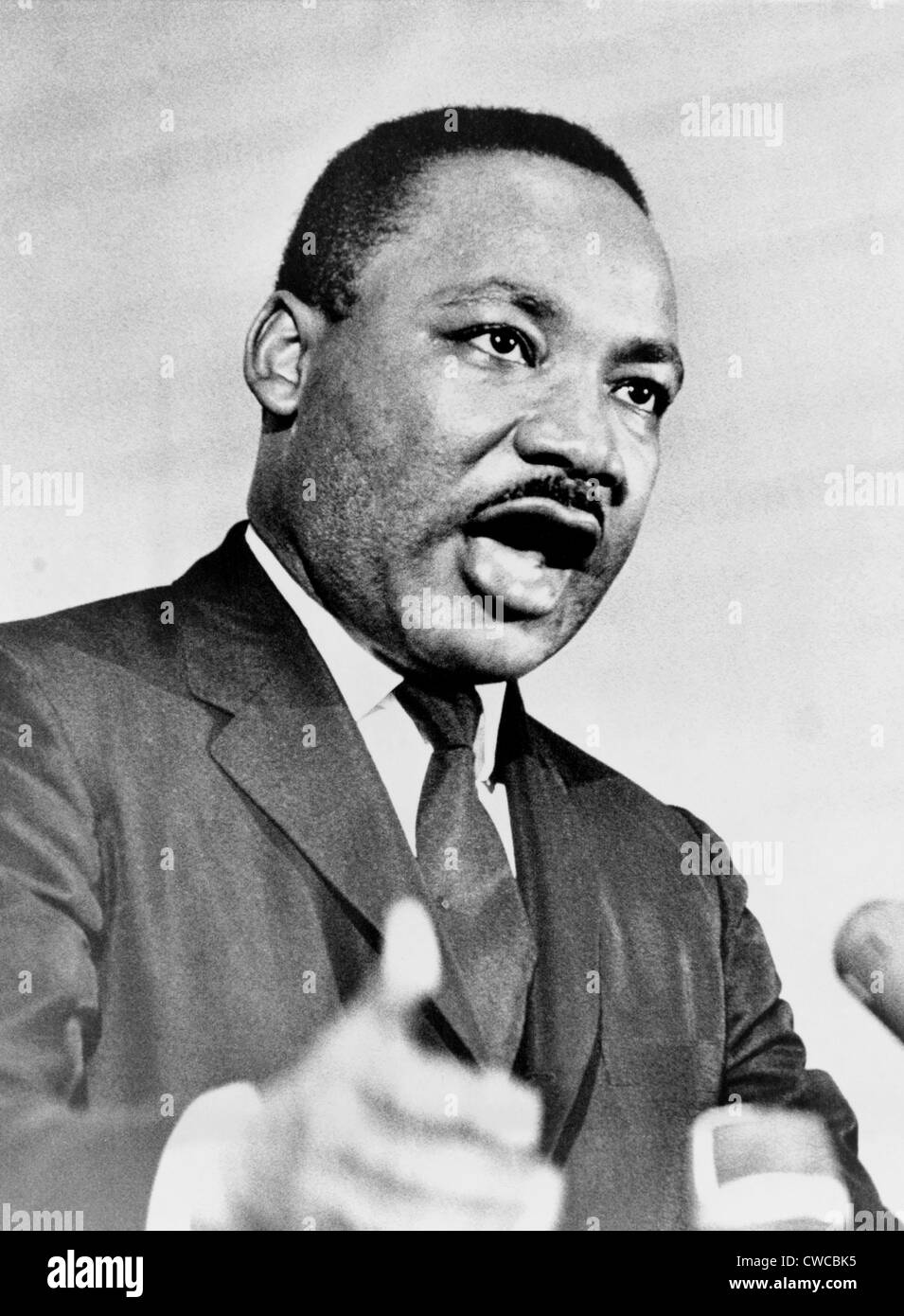 Il rev. Martin Luther King, parlando in un rally in Crawfordville, Georgia. Mesi dopo il passaggio del 1965 i diritti di voto atto, Foto Stock