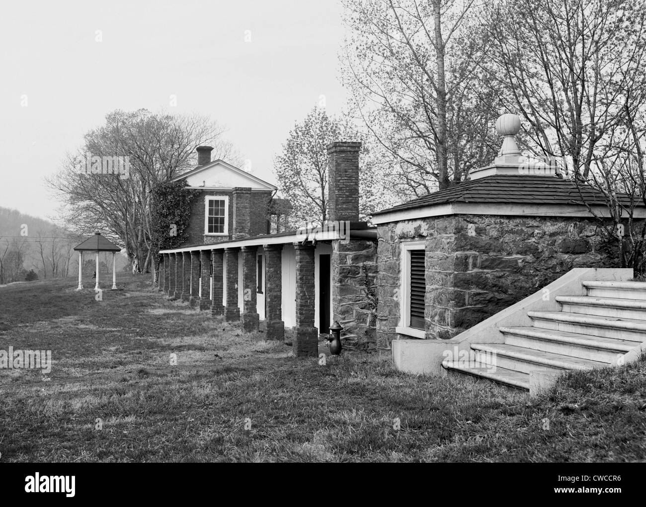 Monticello, la casa costruita da Thomas Jefferson nel 1770s. Ca. 1905. Foto Stock