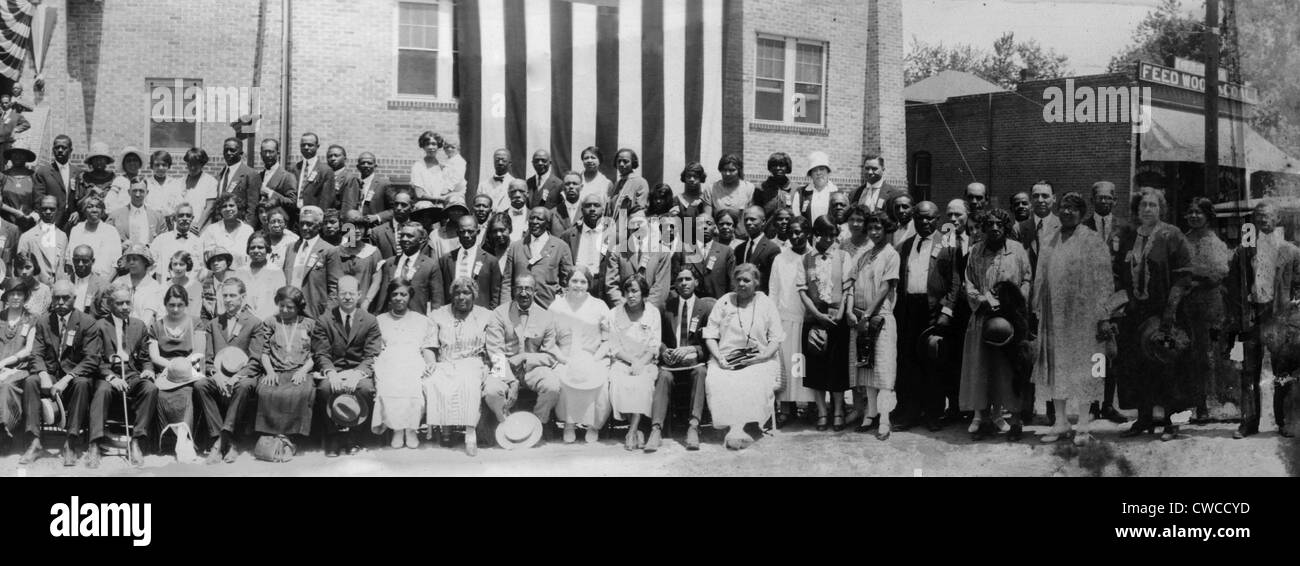 Convention della Associazione Nazionale per la promozione delle persone colorate, Giugno 24-30, 1925, Denver, Colorado. Sitter Foto Stock