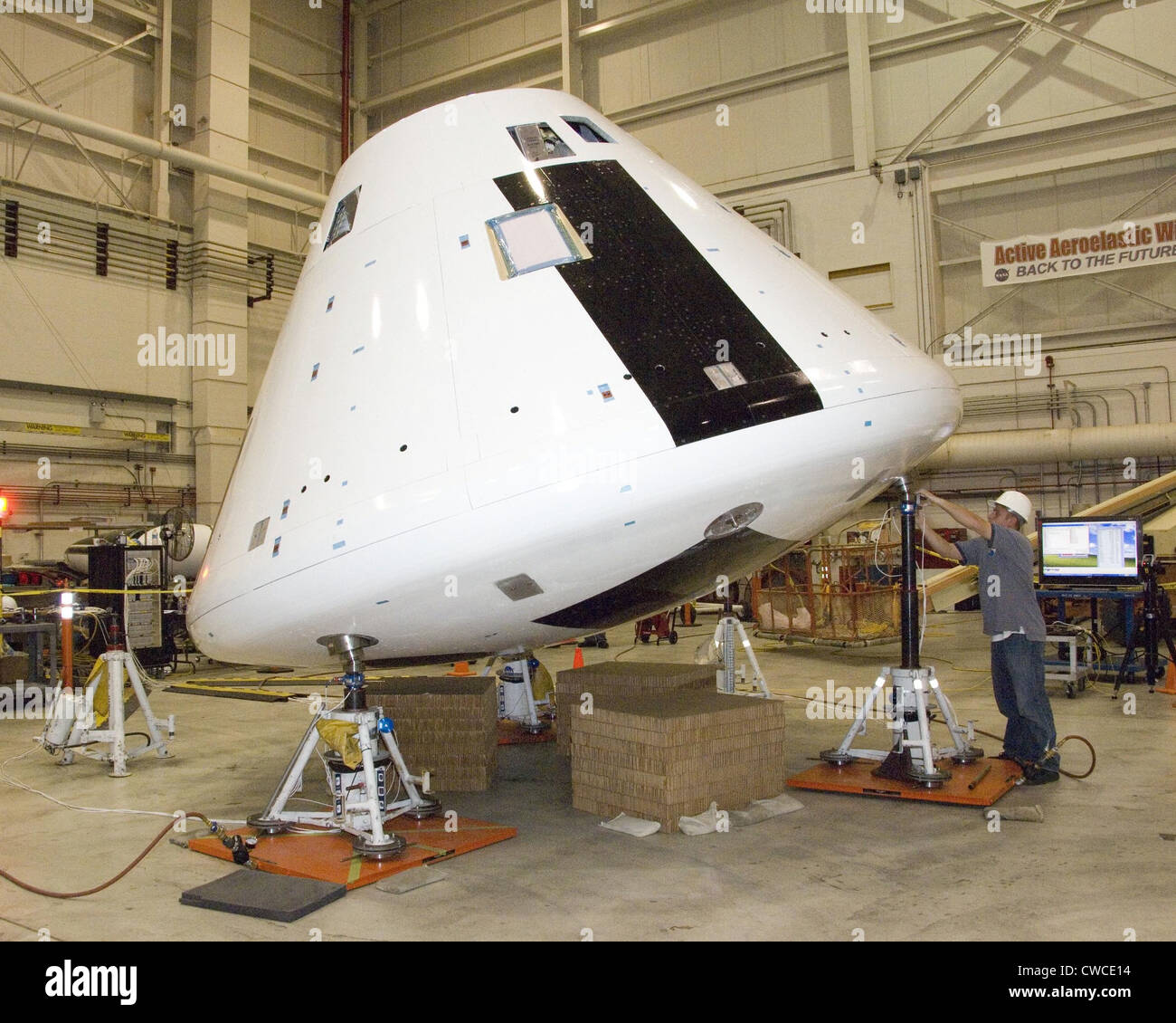 NASA Orion modulo di equipaggio in corso di sviluppo. Orion avrà gli astronauti sulla Stazione spaziale internazionale e quindi tornare al Foto Stock
