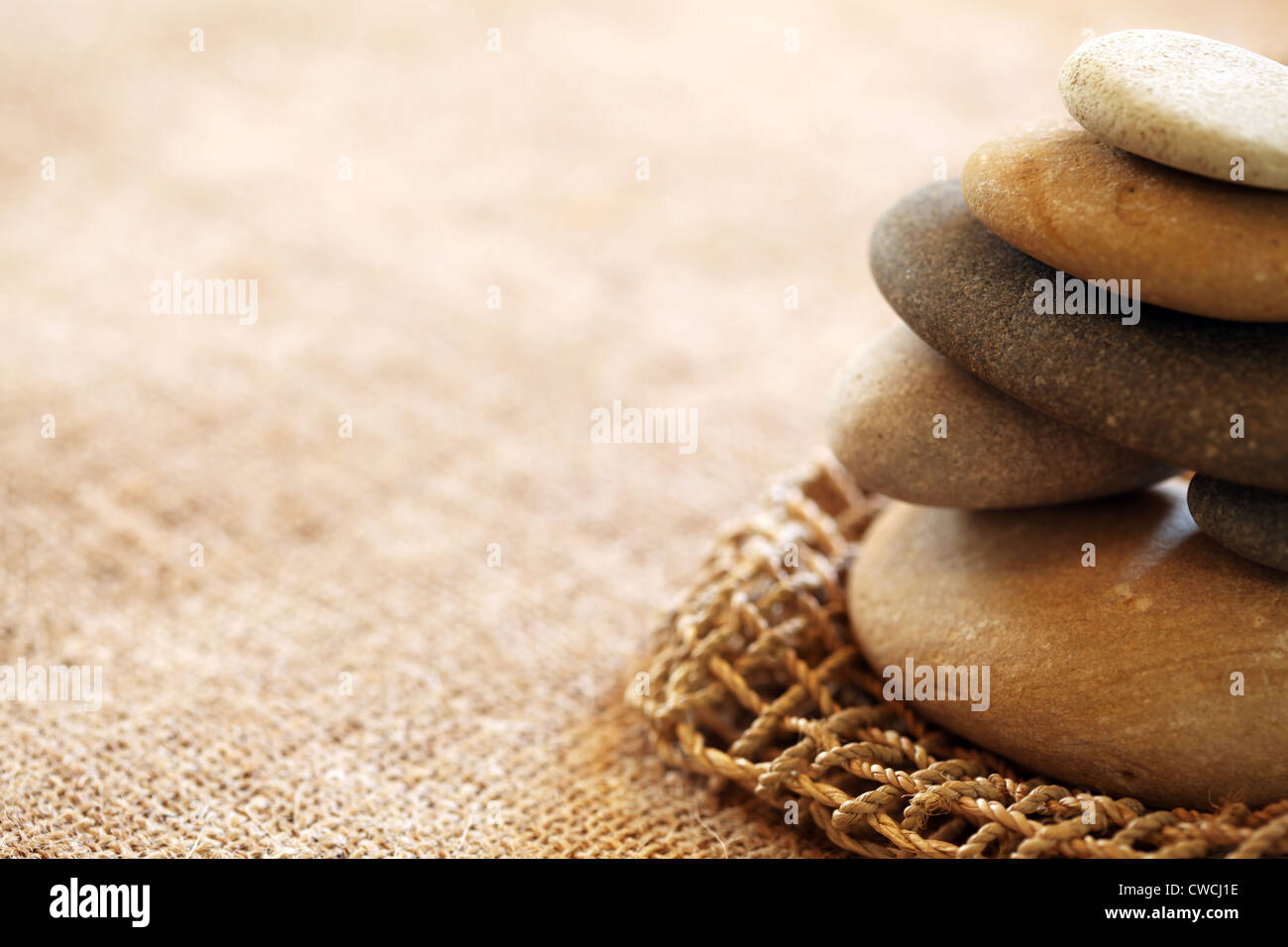 Pietre impilate Foto Stock