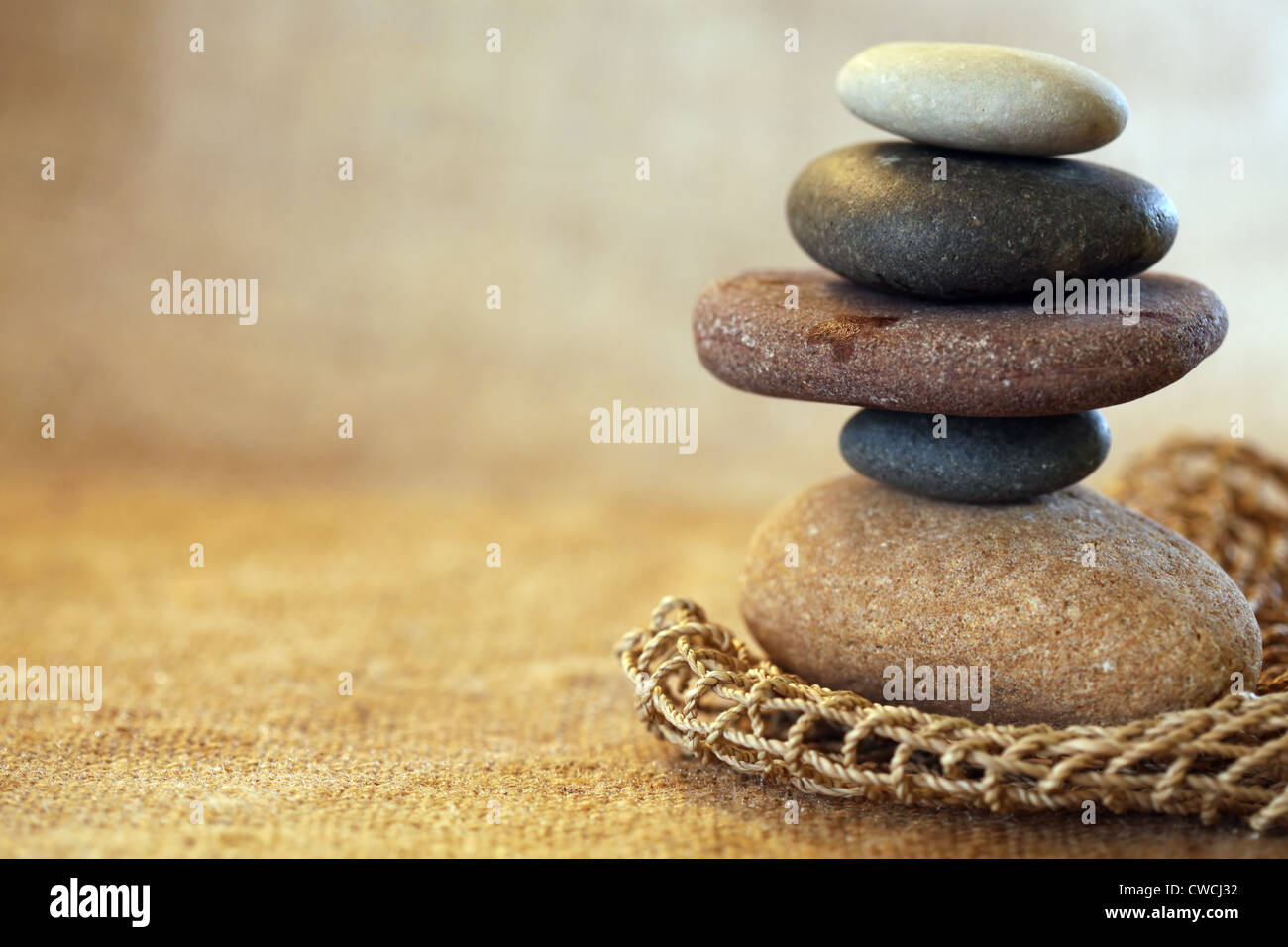 Pietre impilate Foto Stock