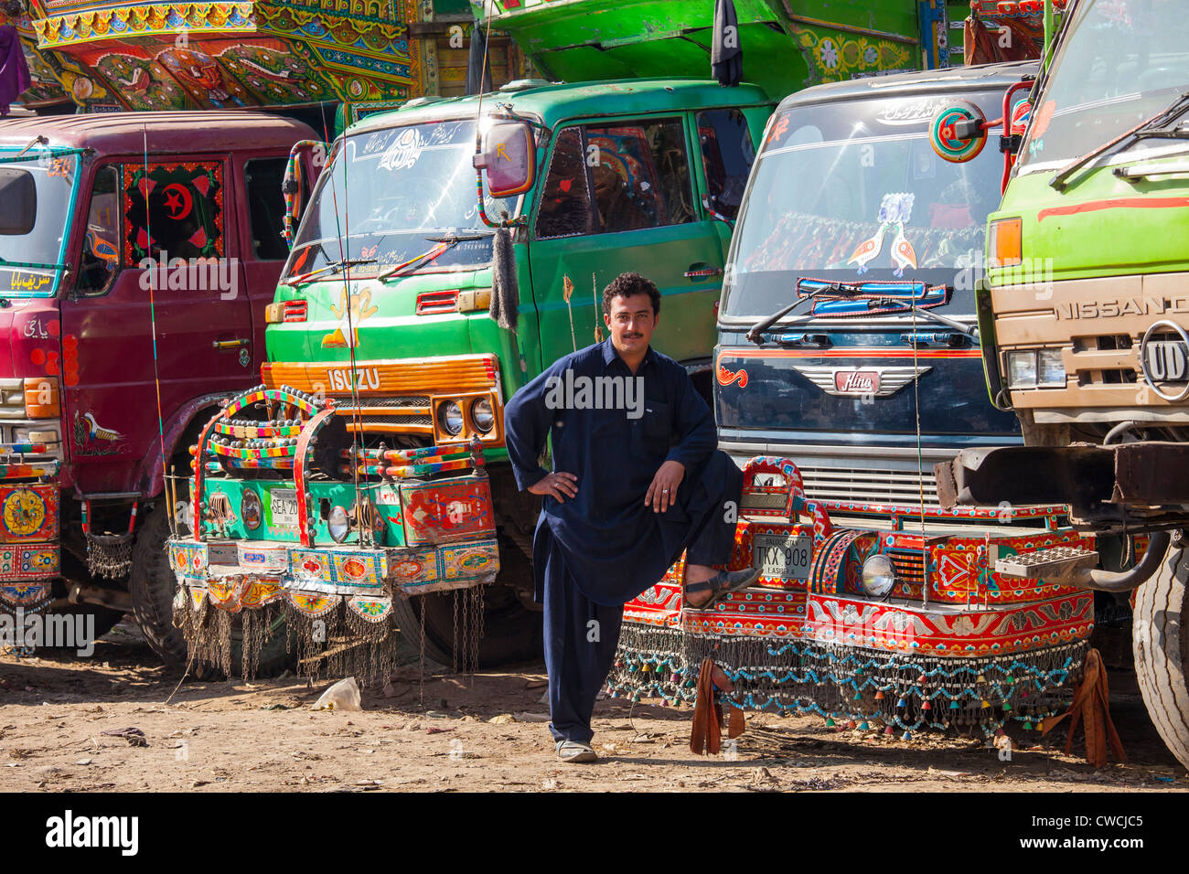 Jingle camion, Islamabad, Pakistan Foto Stock