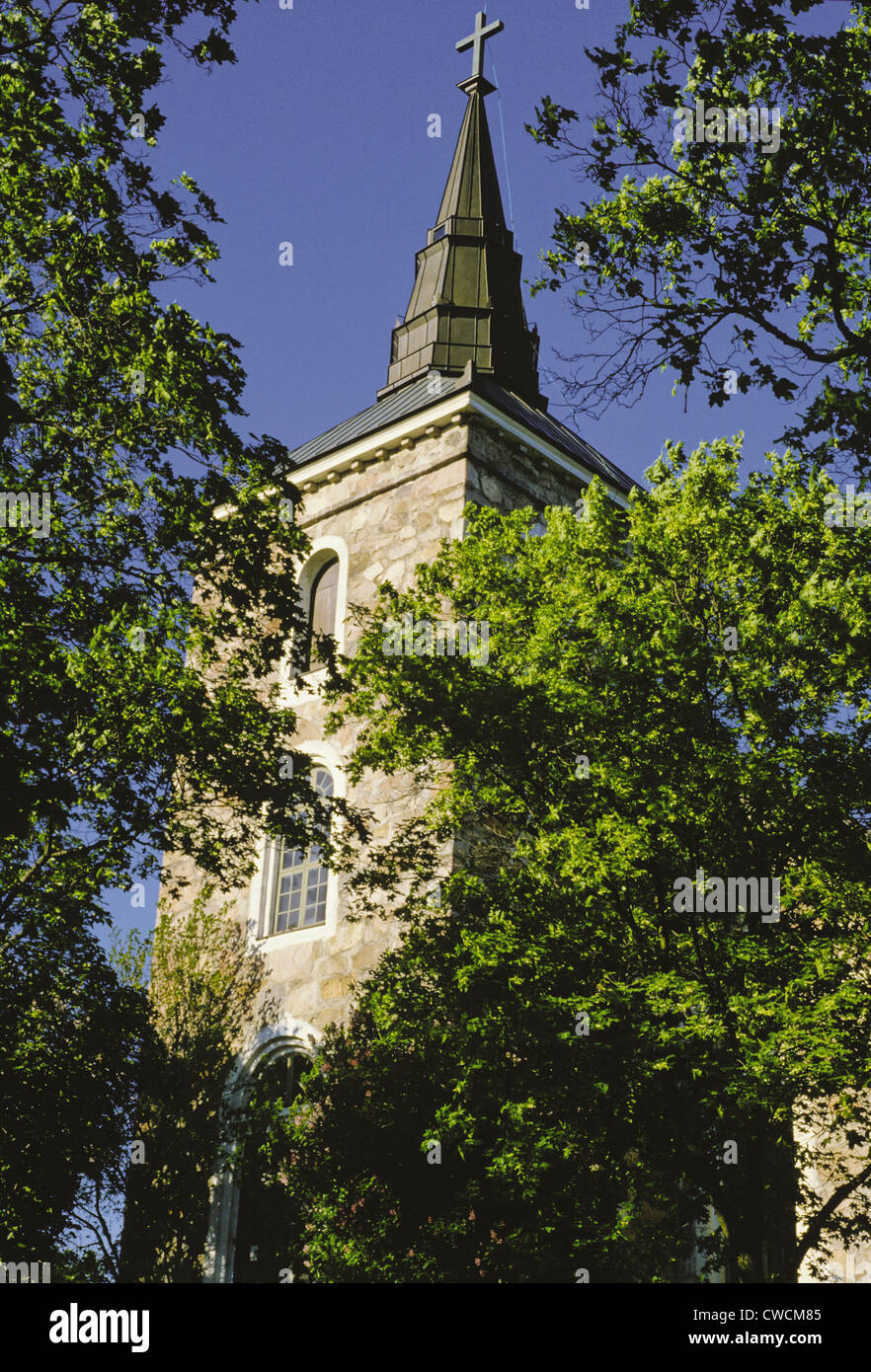 Xix secolo Uskela chiesa in Salo, Finlandia Foto Stock