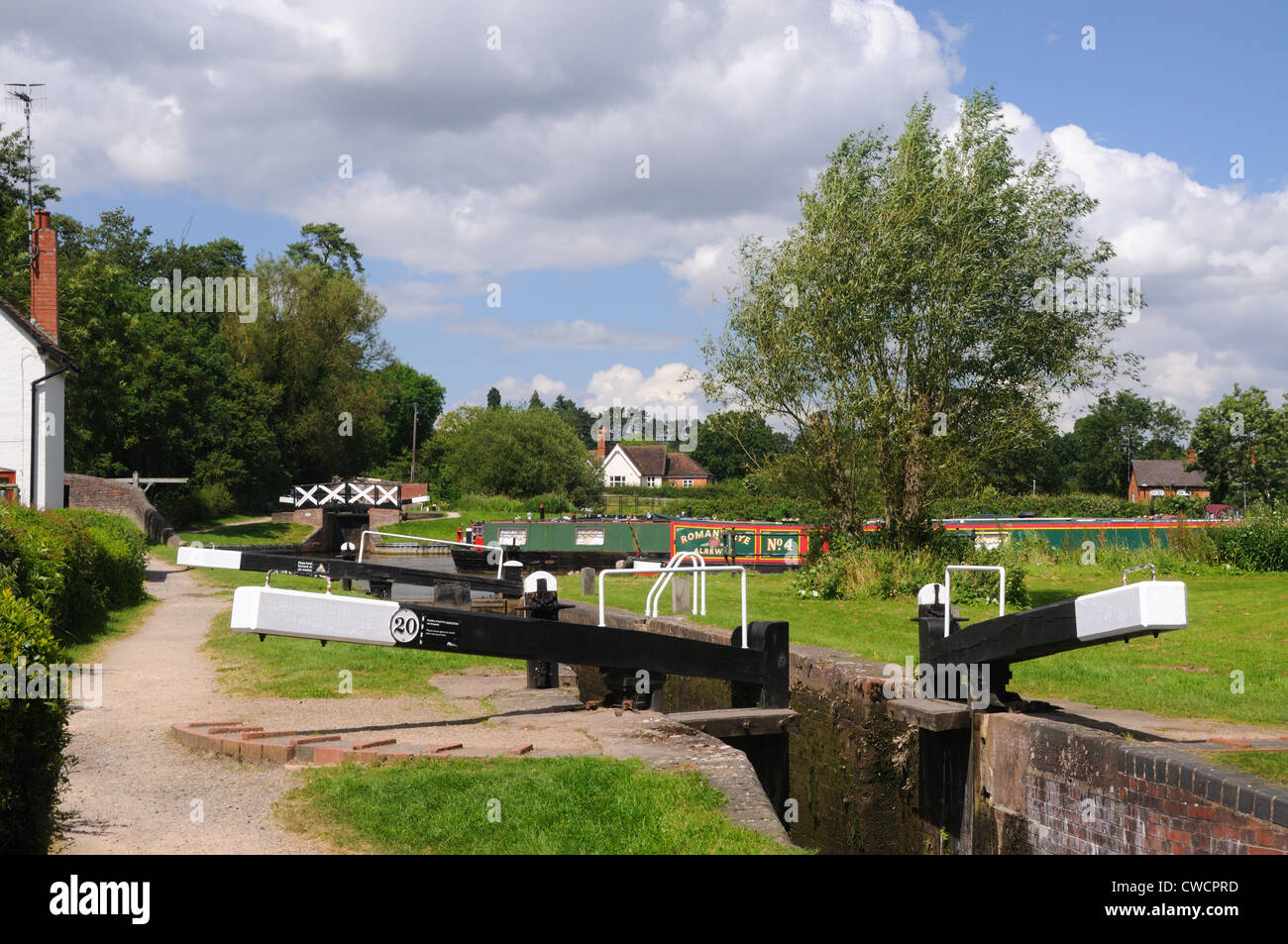 Kingswood Junction, in Stratford-upon-Avon Canal vicino Lapworth, Warwickshire, Inghilterra Foto Stock