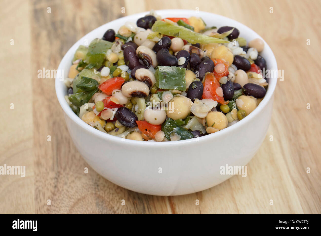 Insalata di fagioli Foto Stock