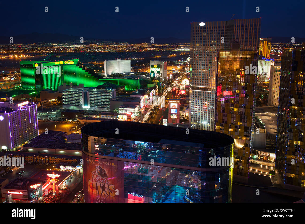Centro citta' di Las Vegas, nel Nevada. Foto Stock