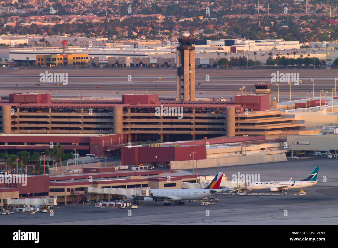 Aeroporto Internazionale di McCarran di Las Vegas, nel Nevada. Foto Stock