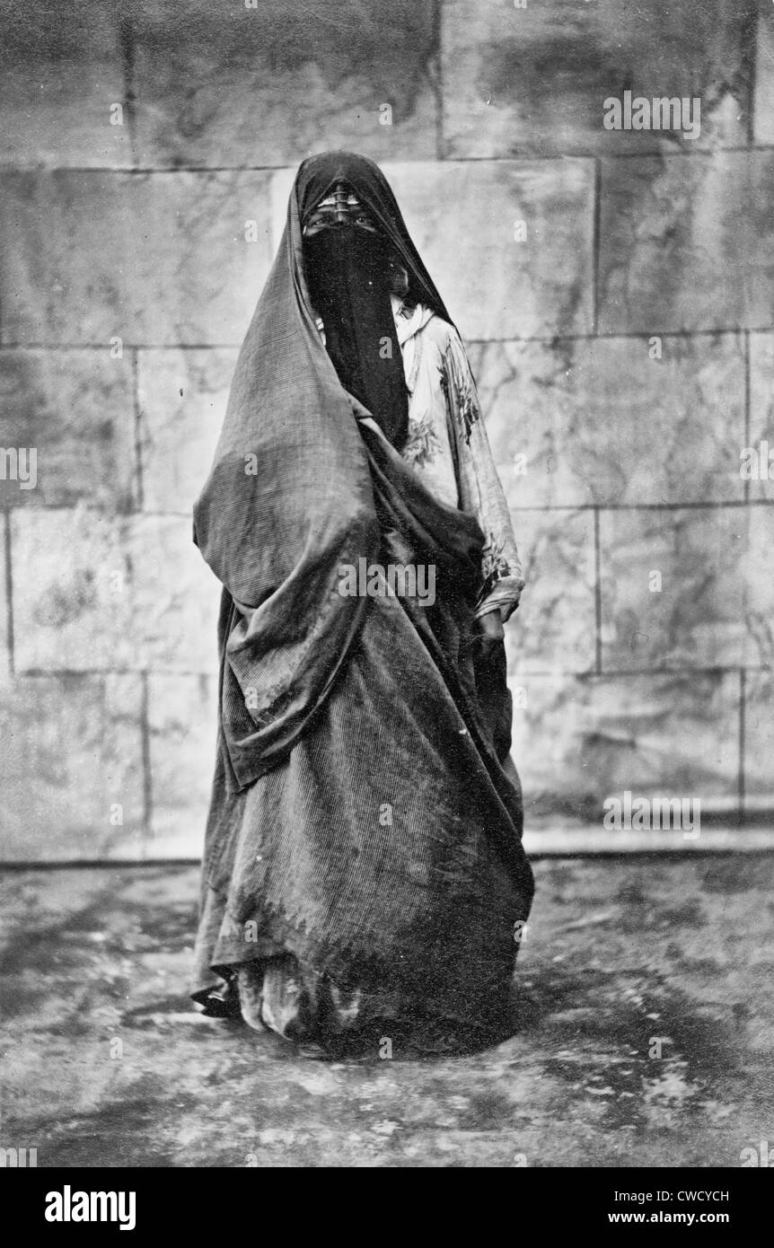 Donna indigena, Cairo, Egitto, circa 1880 Foto Stock