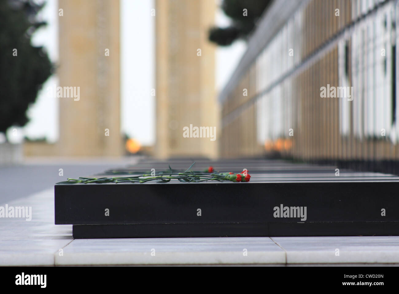 Baku in Azerbaijan. Vicolo dei martiri Foto Stock